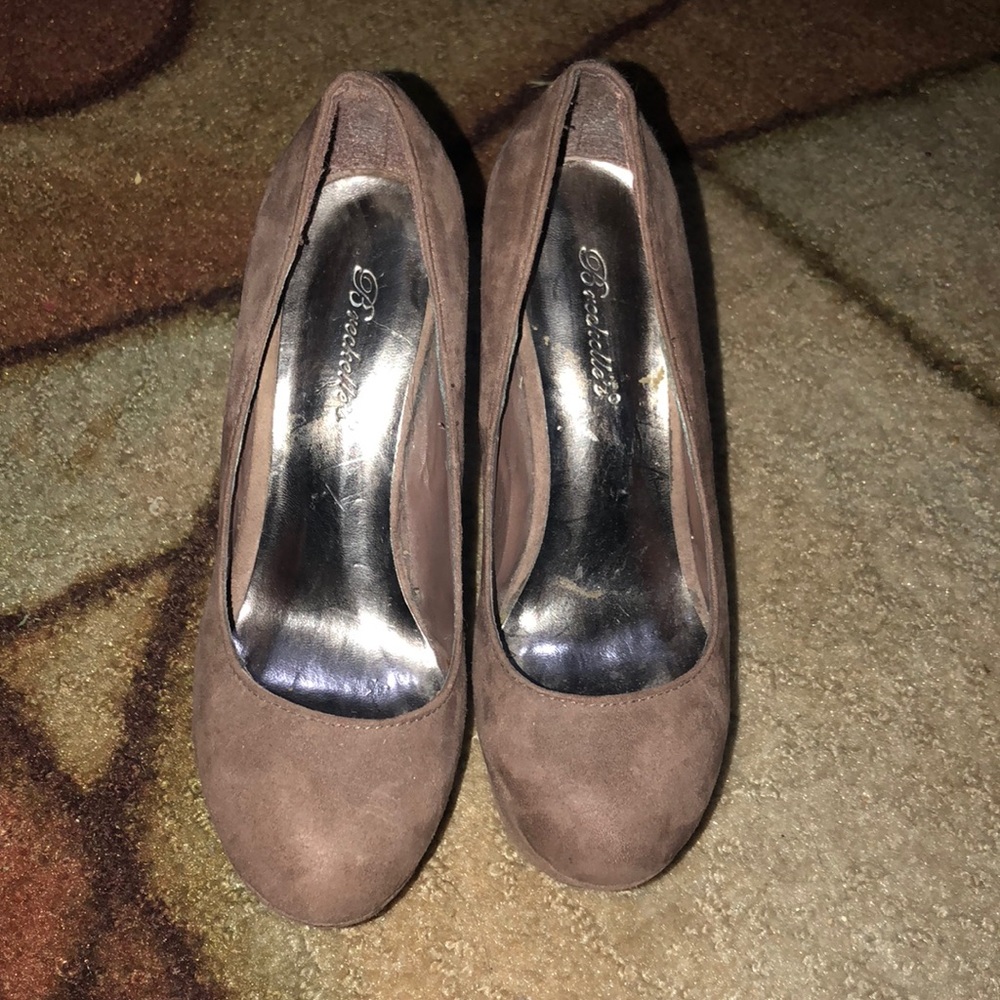 Brown Wedged Heel